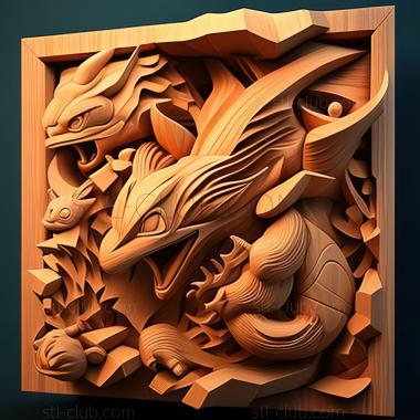 3D model The Ancient Puzzle of Pokmopolis Fierce Battle Ancient (STL)